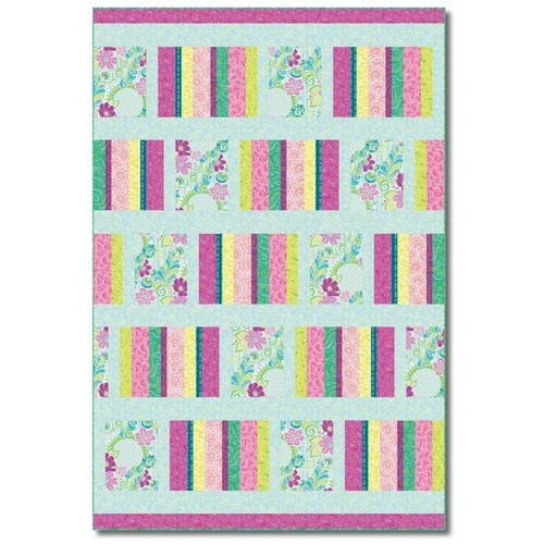 Free Motion Flicker Quilt Kit Spring