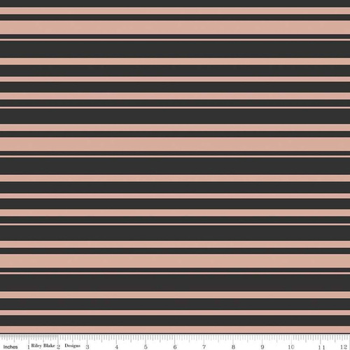 Bliss Stripes Black Rose Sparkle
