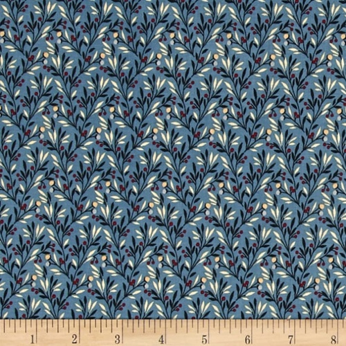 Victoria Fern Blue Per Metre