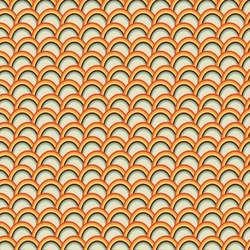 Unicorns and Rainbows Orange Per Metre