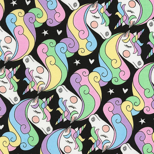Rainbow Unicorns Black