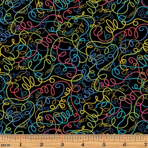 Sew Excited Fun Threads Black