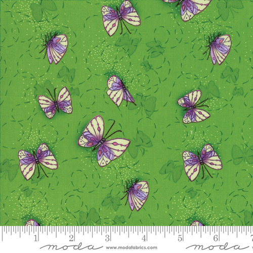 Sweet Pea and Lily Butterfly Green