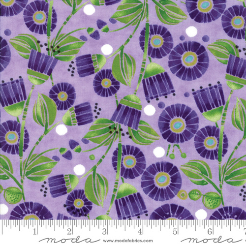 Sweet Pea and Lily Flowers Lavender