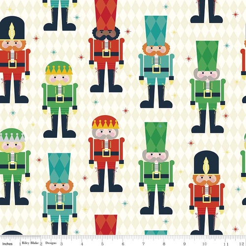 Nutcracker Christmas Toy Soldiers Cream