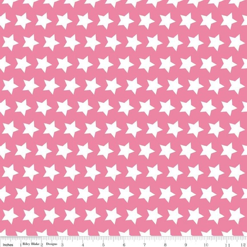 Stars Hot Pink Per Metre