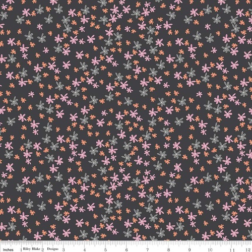 Zombie Love Daisy Floral Black