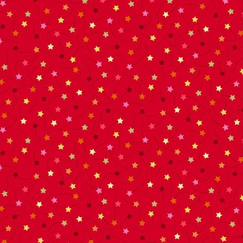 Festive Christmas 2019 Stars Red