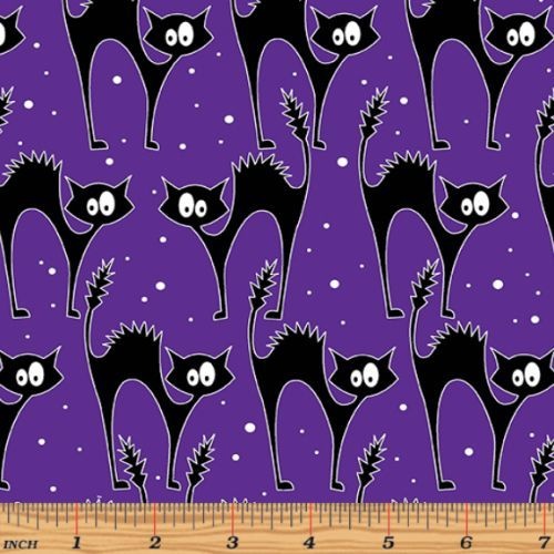 Faboolous Fun Spooky Glow Cats Purple
