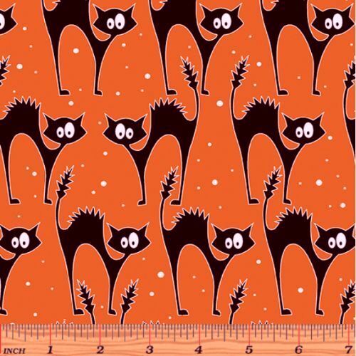 Faboolous Fun Spooky Glow Cats Orange