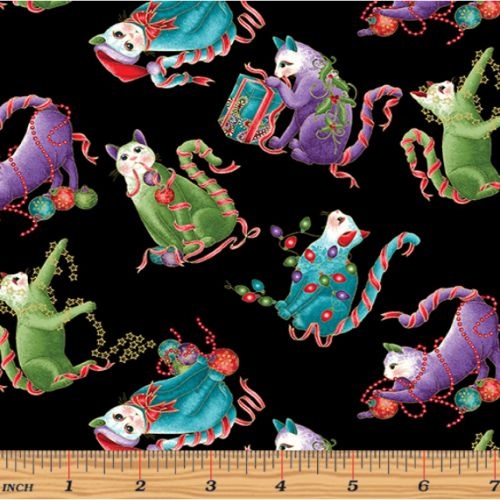 Cat-I-tude Christmas Mini Cats Black