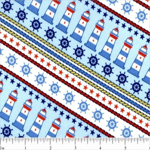 Sea Breeze Lighthouse Stripe