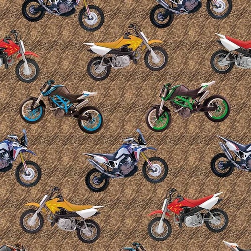Dirt Bikes Scattered Brown