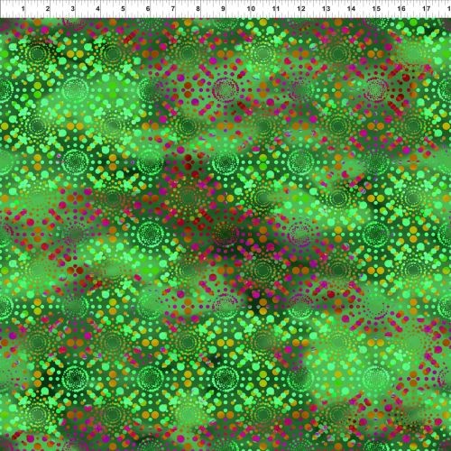 Dreamscapes II Dot Burst Green