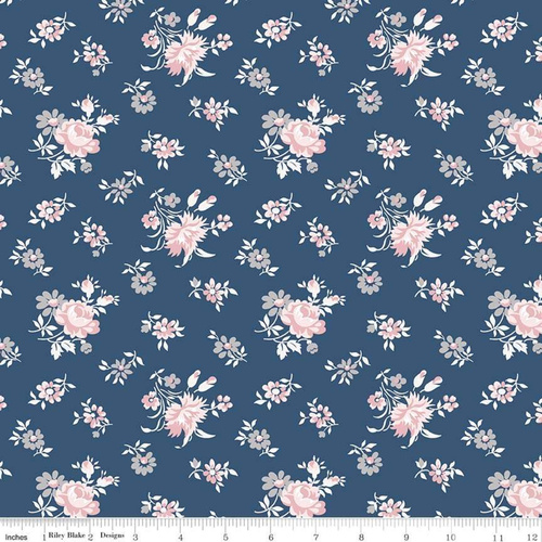 Majestic Floral Toss Navy