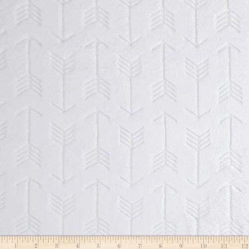 Remnant - Minky Arrows White 20cm