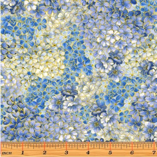 Blue Symphony Blossoms Med Blue