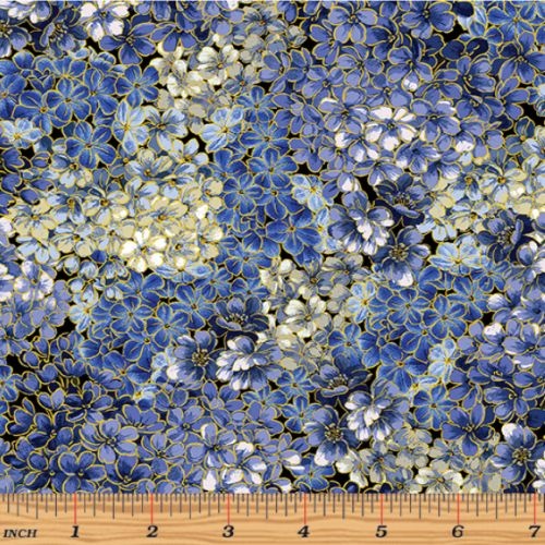 Blue Symphony Blossoms Royal Blue
