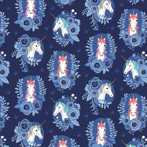 My Unicorn Portrait Navy