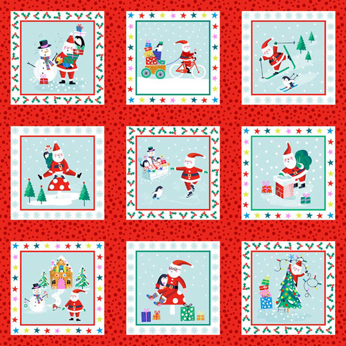 Jolly Santa Christmas Labels