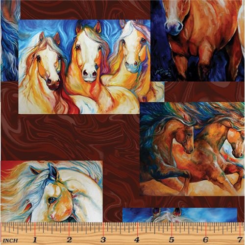 Born to Run Horse Patch Chocolate