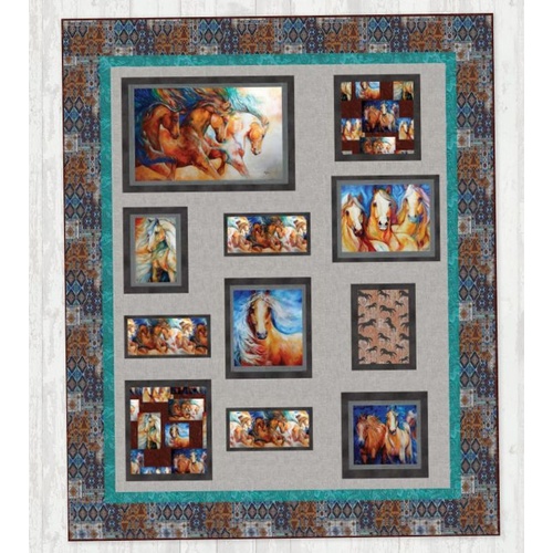 Born to Run Horse Quilt Kit