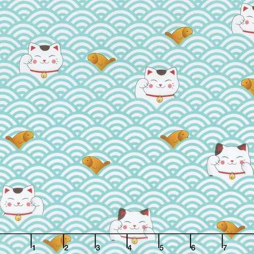 Sushi Lucky Cats Koi Fish