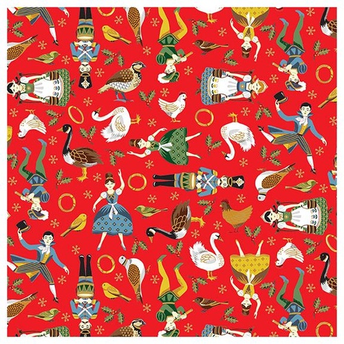 12 Days of Christmas Icons Red
