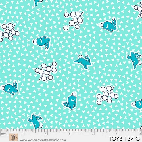 Toy Box Miniatures Bunny Rabbit Aqua