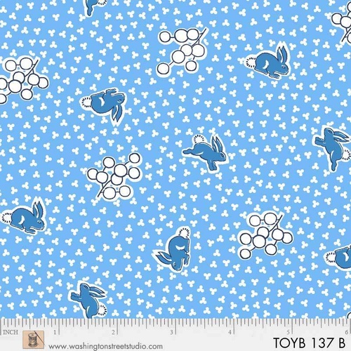 Toy Box Miniatures Bunny Rabbit Blue