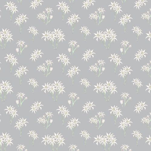 Sweet Bilby Flannel Flowers Grey
