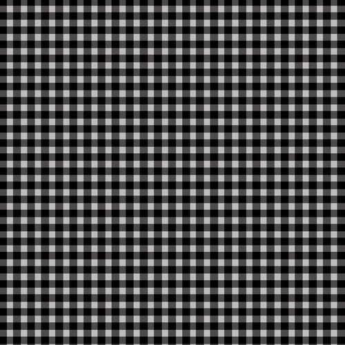 Welcome Home Flannel Gingham Check Black