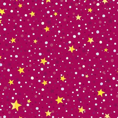 Winter Lights B Stars Burgundy