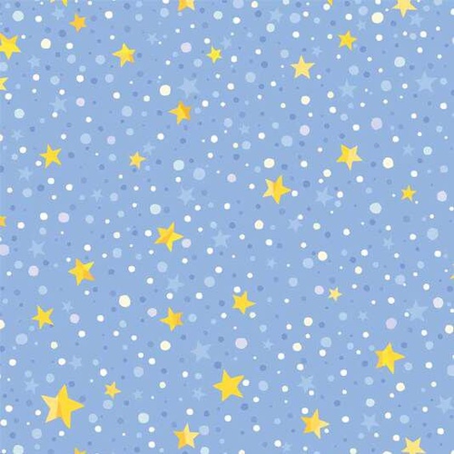Winter Lights B Stars B Sky Blue