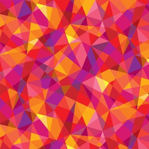 Winter Lights Kaleidoscope Pink Orange