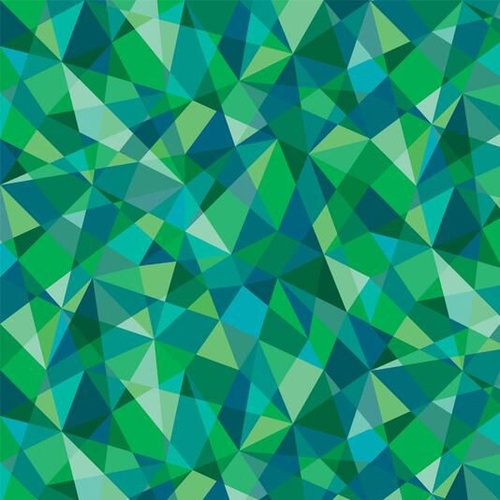 Winter Lights Kaleidoscope Green