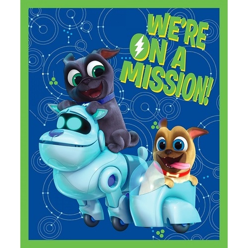 Licensed Disney Puppy Dog Pals On a Mission Panel