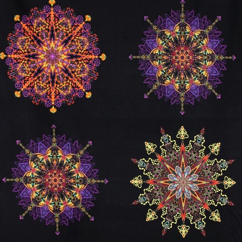 Kismet Mandalas Purple Panel