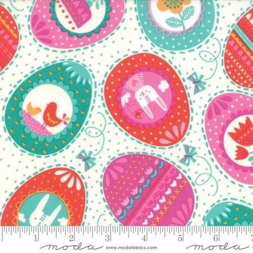 Spring Bunny Easter Eggs White