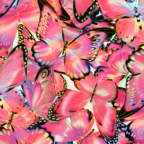 Nature Studies Digital Butterfly Pink 0810