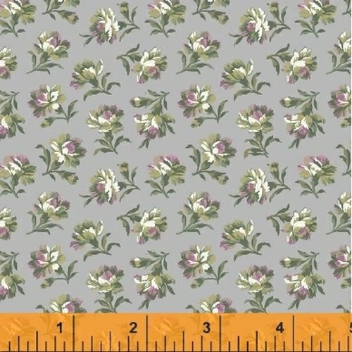 Primrose Rose Floral Grey