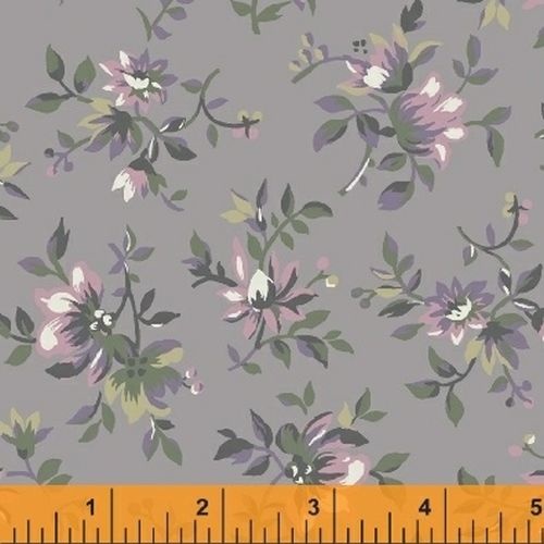 Primrose Rose Floral Toss Grey