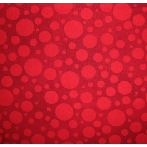 Bubble Spot Backing Red