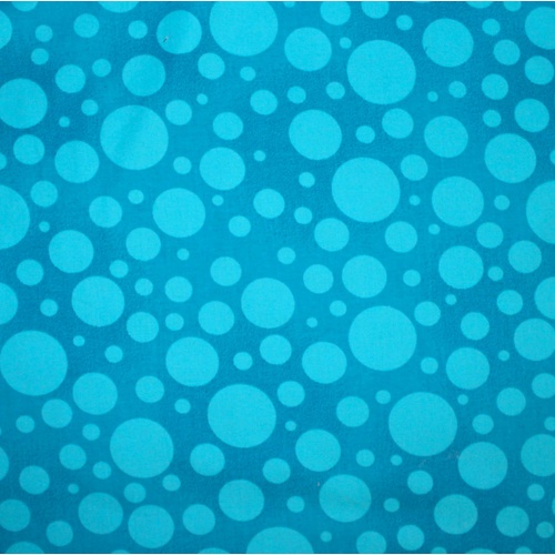 Bubble Spot Backing Aqua
