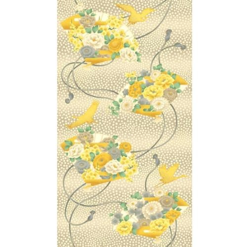Mandalay Floral Panel Yellow