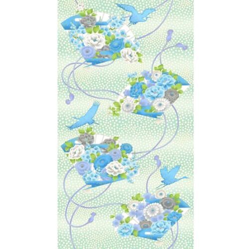Mandalay Floral Panel Blue
