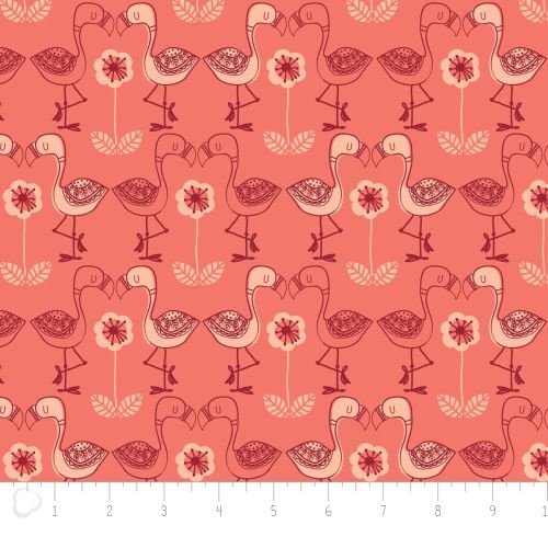 Jungly Flamingos Coral