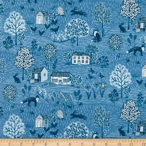 Grove Woodlands Scenic Animals Blue