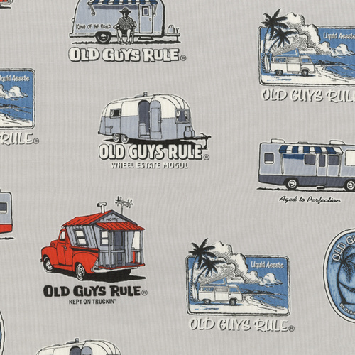 Old Guys Rule Camping Caravans Grey
