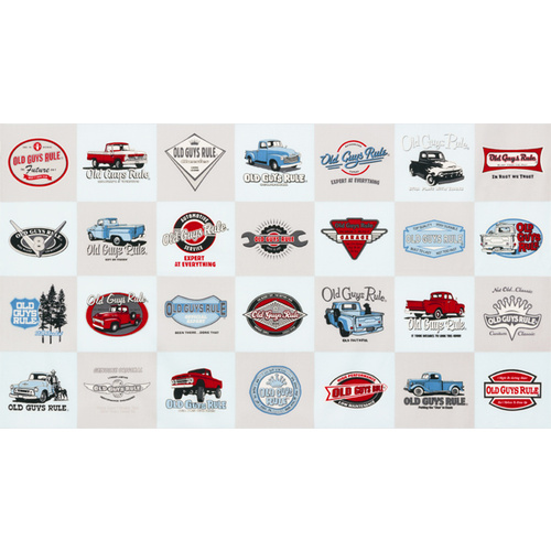 Old Guys Rule Trucks Cars Panel